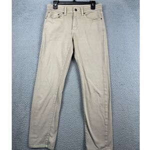 G Fore Jeans Mens‎ 30X32 Beige Straight Leg Light Washed 5 Pocket Denim Pants